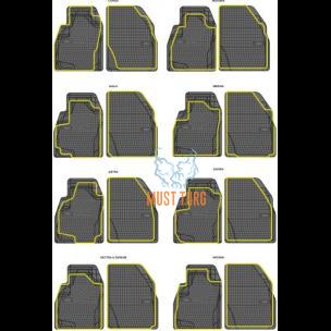 Rubber mats suitable for the brand can be cut Opel 4 pcs