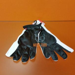 Work gloves black / white nylon / goatskin no.9