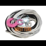 Winch rope ø4.76mm x 15m with hook max.