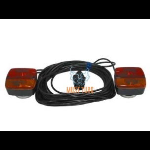 Rear light set 12V with magnetic mounting