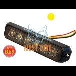 Recessed surface flasher yellow 12-24V 5 flashing modes R65 IP67 -516