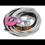Winch rope with ø9.5mm x 26m hook max 6000kg