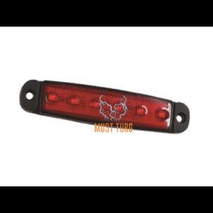 Edge light led red 12-24V E-certificate 96x20x6.4mm