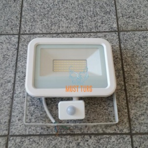 Led floodlight with motion sensor white 50W 4000lm 4000K