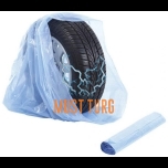 Tire bags made of strong and thick LPE plastic 10 pcs in a roll 71x110cm
