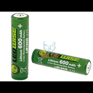 Lithium battery 600mAh 3.7V 14430 Ledwise