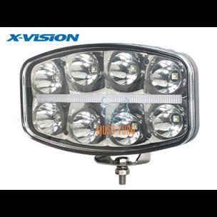 High beam LED X-VISION QUADRATOR 10-30V 64W Ref.20 6500lm