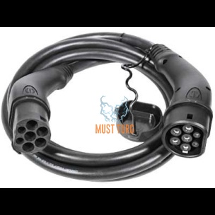 Charging Cable Mode3 Type2-Type2 3 phase 32A 22KW 230V 7.5m Defa D708956
