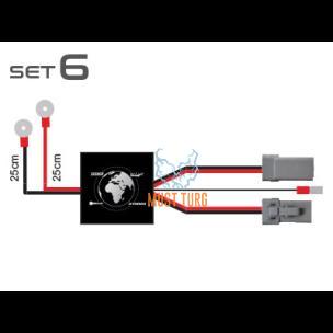 Additional light wiring set CAN 12V 2x150W, 24V 2x300W