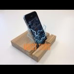 Oak wood smartphone and tablet base light