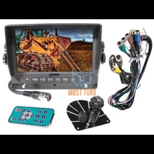 HD digital screen 7" 10-32V 4 channels