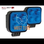 Work lights 12W blue 10-30V IP67 Bullboy 2pcs