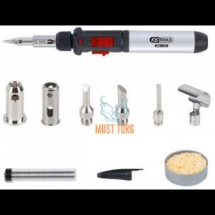 Soldering iron gas flask + 9 accessories KS Tools