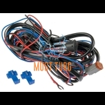 Wiring harness for single light with Deutch plug 12V max 300W