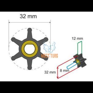 Premium impeller kit 32x8x12mm 20g