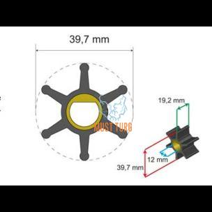 Premium Impeller kit 39.7x12x19.2mm 28g JMP Sherwood