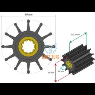 Premium Impeller kit 95x24x101.5mm 728g JMP Sherwood