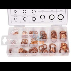 Set of copper washers 150 pieces