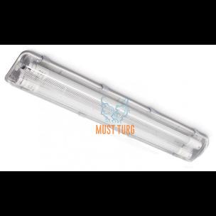 Led fluorescent lamp frame with plastic glass T8 230V 2x60cm IP65 Kobi