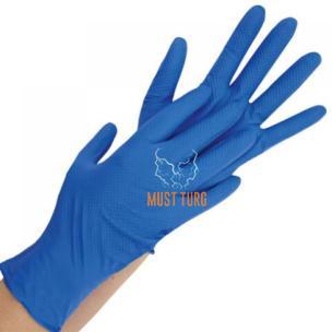 Nitrile gloves with structured palm powder-free blue size XL 50pcs