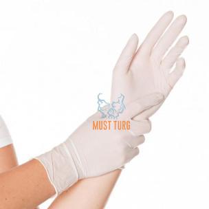 Nitrile gloves Super Strech powder-free white size L 100pcs