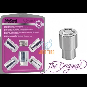 Safety nuts with Macgard washer M12X1.50 / 15/35/21