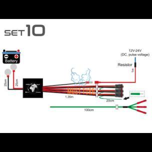 Lisatulede juhtmetekomplekt 3 juhtmega set10 CAN 12V 3x120W 24V 3x200W