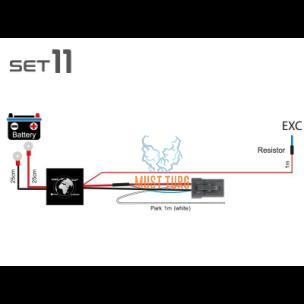 Lisatulede juhtmetekomplekt DTP 4-klemmiga CAN 12V 1x350W 24V 1x700W