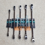 Combination spanners set with socket long with joint 8-19mm Kamasa Tools K2840-5