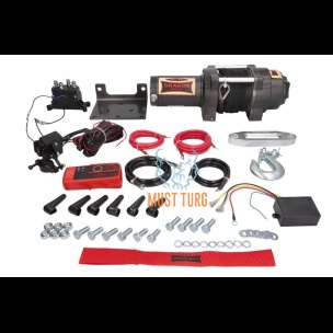 Winch 1360kg 1.4HJ 12V 136:1 cable 15m Dragon