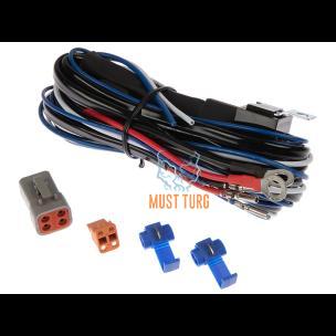 Wiring harness for one auxiliary light with parking light DTP with 4 terminals 12V 40A