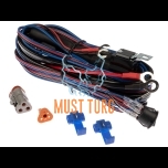 Wiring harness for one auxiliary light with parking light 3-pin DT 40A
