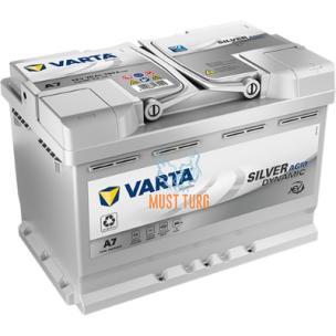 Elektriauto aku Varta A7 xEV 70Ah 760A 278x175x190mm Silver Dynamic AGM