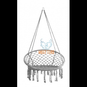 Hanging chair max 100kg Ø80cm gray