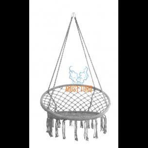 Hanging chair max 100kg Ø80cm gray