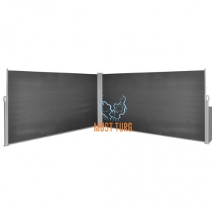 Roller blind wall 160x300cm dark grey