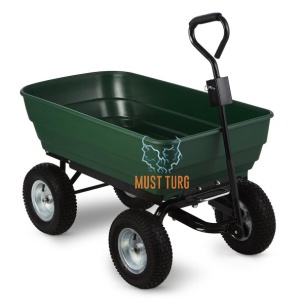 Four-wheel garden cart 94x52x21cm 75L max 120kg