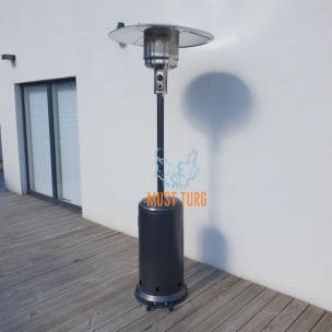 Terrace heater with gas 5-13KW dark gray