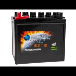 Lawn tractor battery 26Ah 250A +/- 12V 185x125x178mm