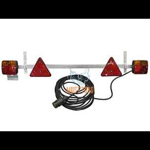 Rear lights set 12V adjustable on frame 1.4-2.1m cable 10m 7pin
