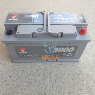 Aku 100Ah 900A 353X175X190 -/+ Yuasa Silver High Performance YBX5019