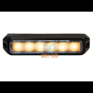 Vilkur kollane 18W 26 režiimi 12-32V ECE R65 R10 128x19x28mm Strands