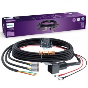 Additional light wiring kit for 2 lights with DT4 12V 25A 2X120W Philips