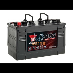 Truck battery 112Ah 870A SHD 12V 346X173X234 +/- Yuasa YBX3664