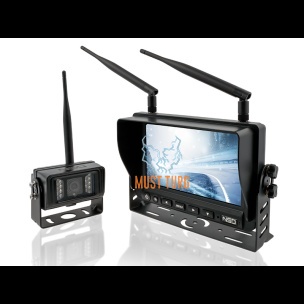 Juhtmevaba tagurduskaamera süsteem 7" 12-24V Full HD