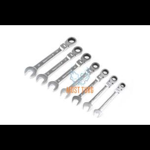 Combination spanner set with socket and joint 7-part Kamasa Tools 2823