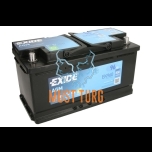 Car battery 96Ah 850A 351X174X190MM - / + AGM START&STOP Exide