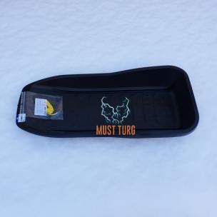 Plastic sled with size 90.5x41x17cm black