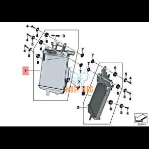 Radiaator vasak 17118546408 BMW