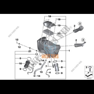 Intake manifold left 13717726801 BMW